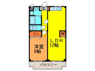 カプリコンｏｆ盾津の物件間取画像